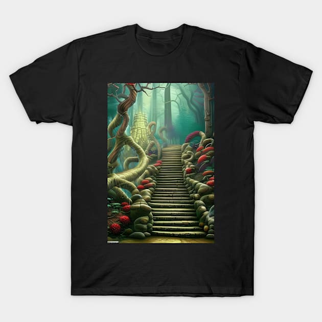 steps into nothing T-Shirt by FineArtworld7